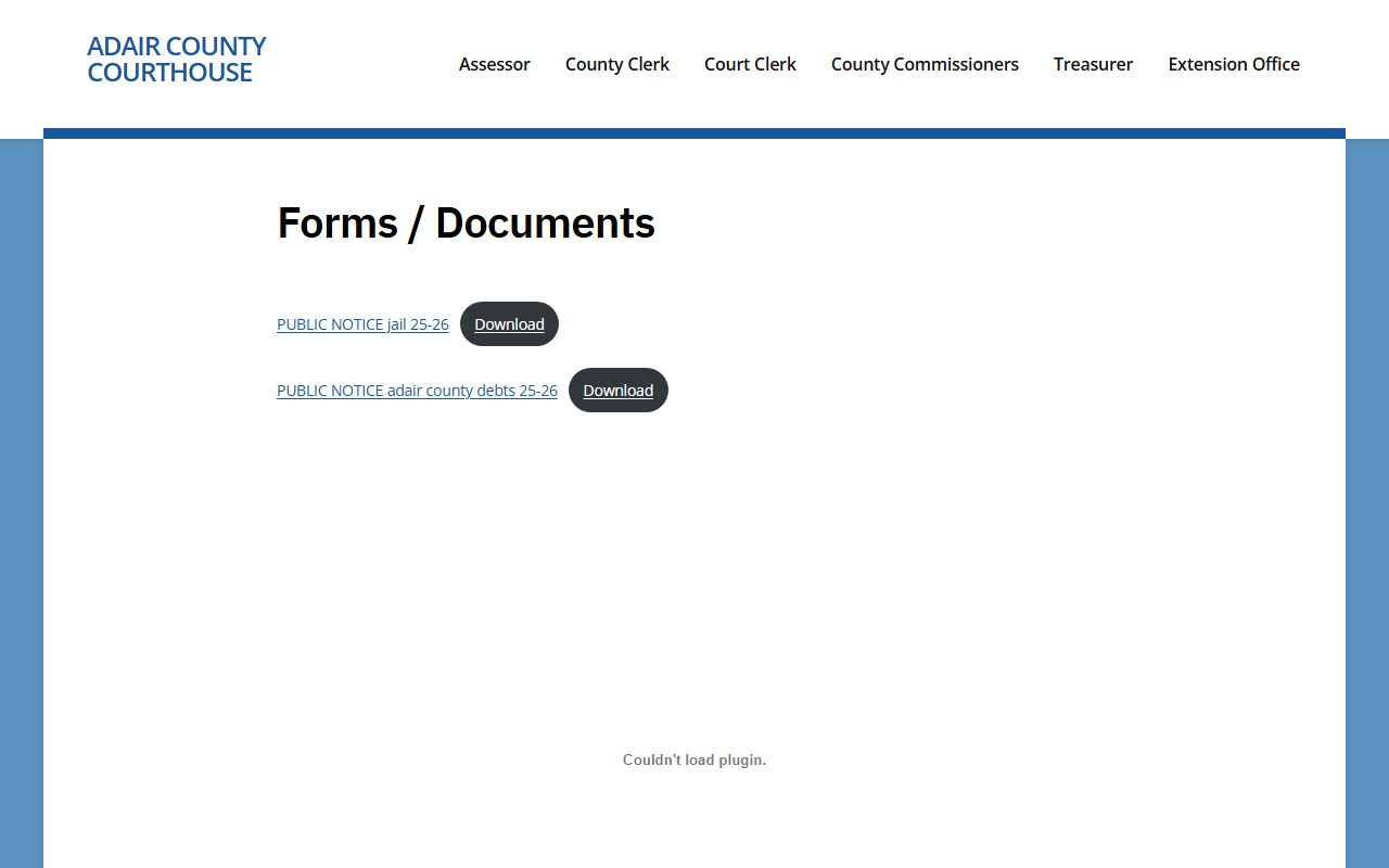 Adair County probate records